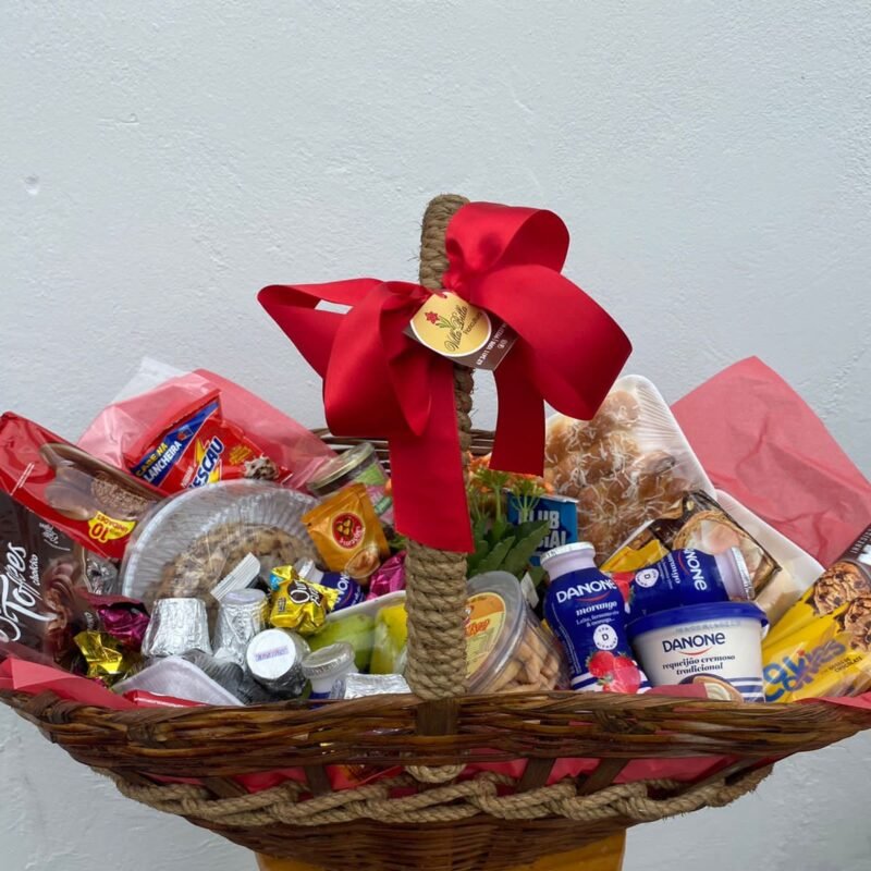 Cesta café da manhã amor-amor