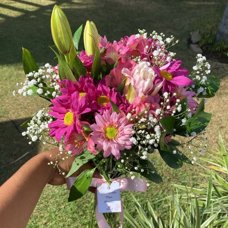 Arranjo com mix de flores - 1 entrega